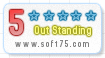 5 stars award on Soft75.com:
'Great job, we're really impressed!'
